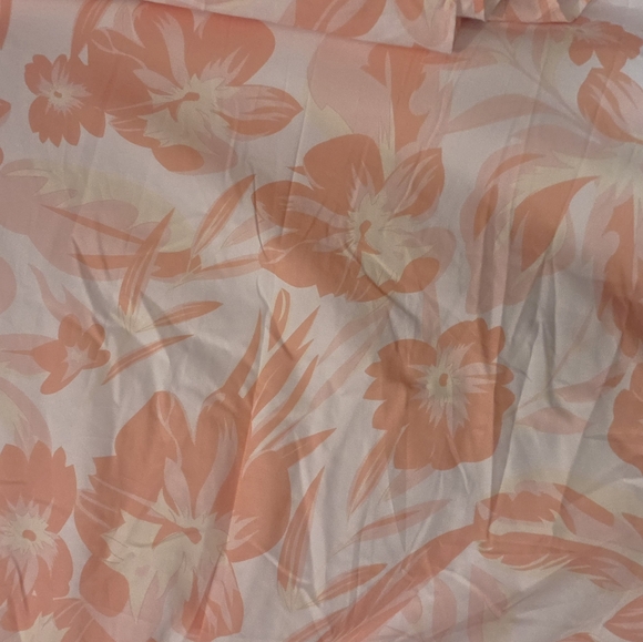 Orange & Yellow Floral Boho Midi Dress | Lace-Up Back | Size L | NWT - Picture 4 of 4